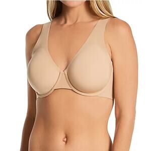 Le Mystère Women's Natural Smooth Shape Unlined Underwire Bra Size 34DD NWT